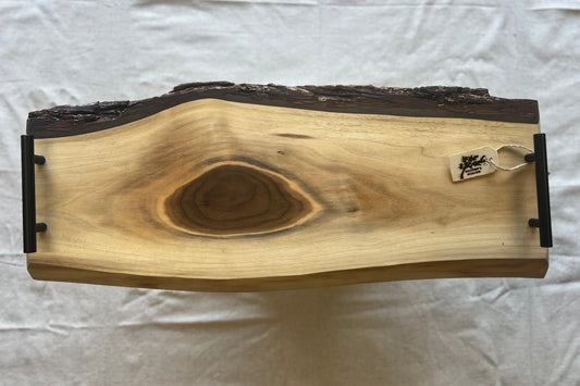 Walnut Charcuterie Board w/ Black Handles