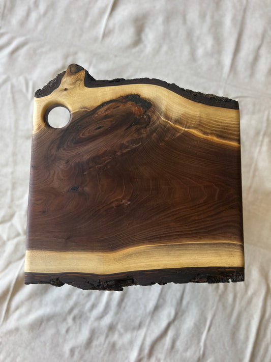 Live Edge Walnut Cheese & Bread Board