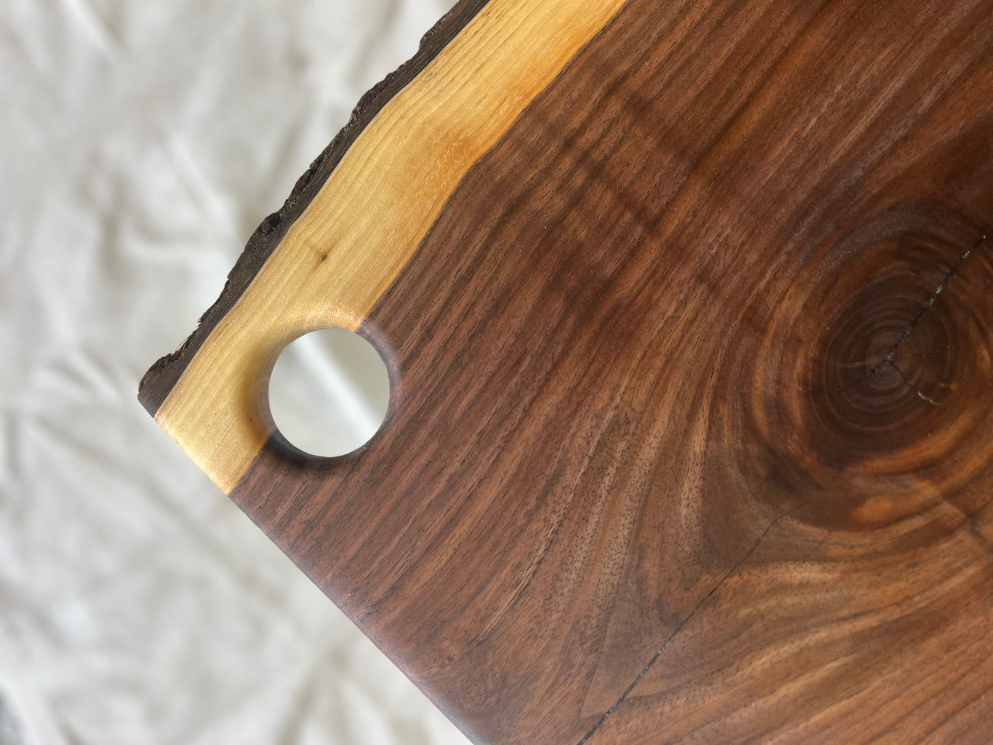 Live Edge Walnut Cheese & Bread Board