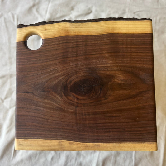 Live Edge Walnut Cheese & Bread Board