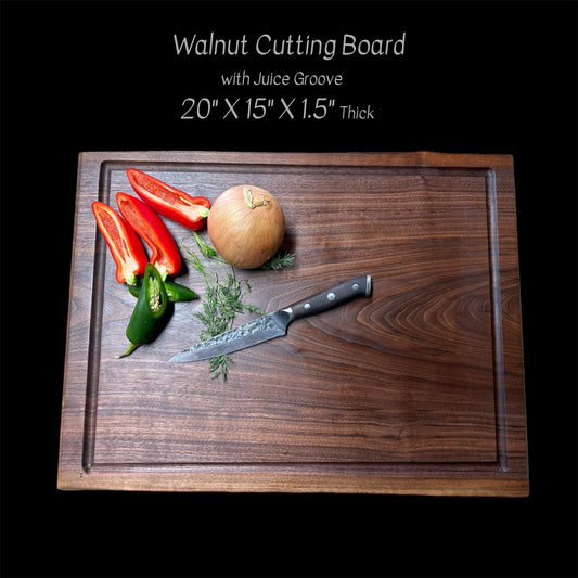 Walnut Charcuterie Board with Juice Groove