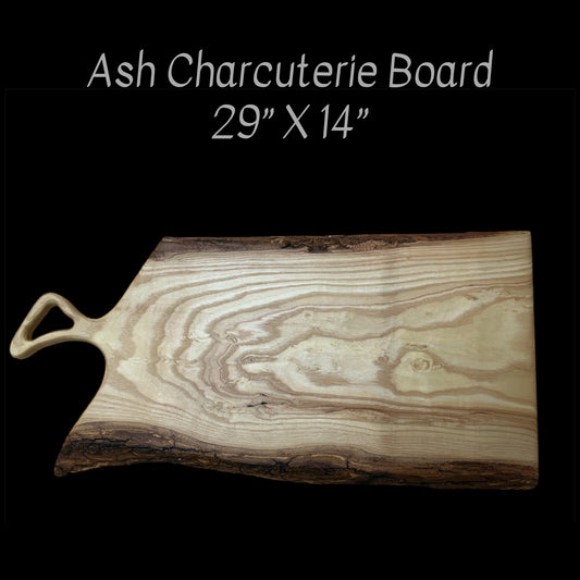 Ash Live Edge Charcuterie Board