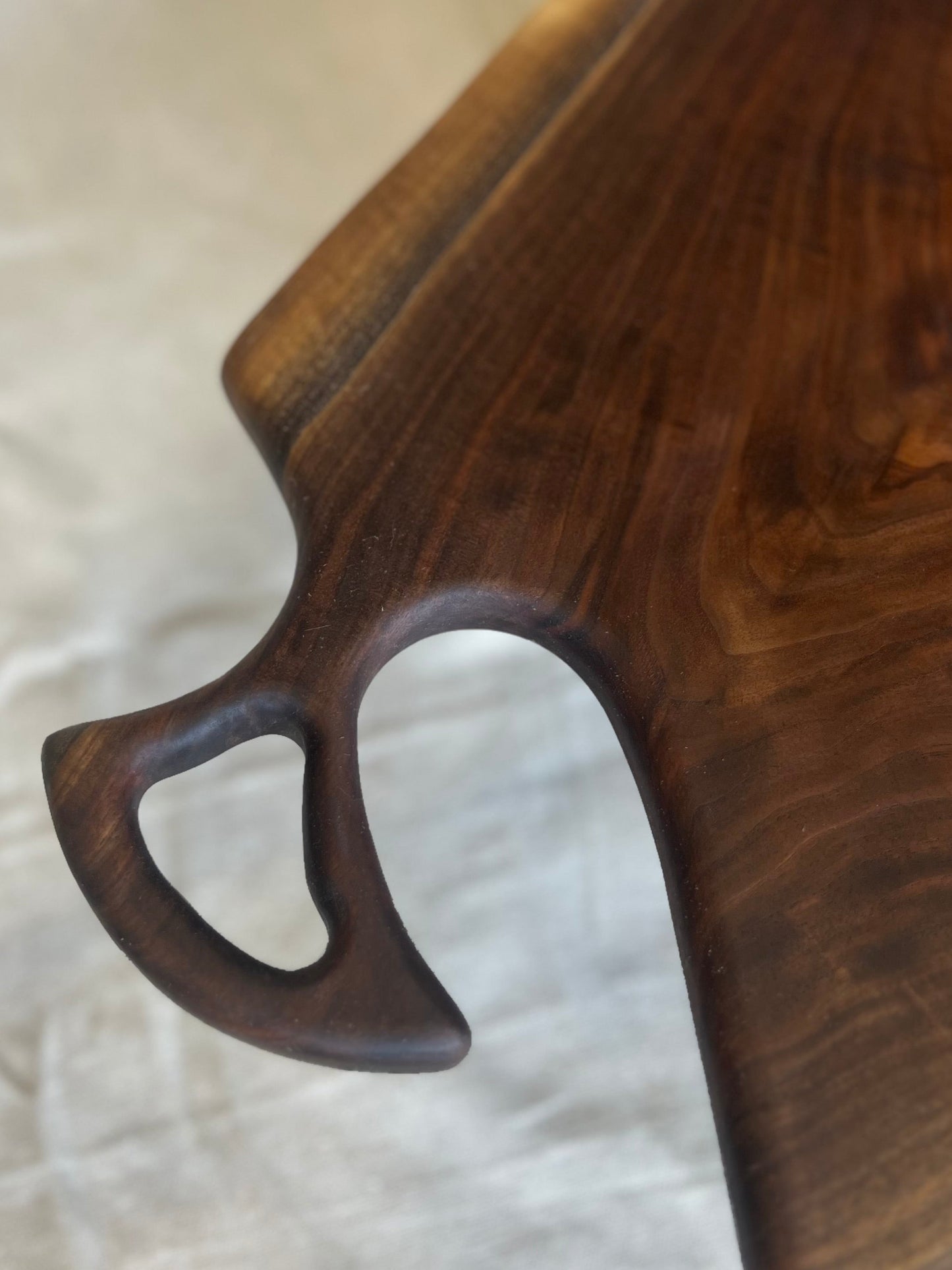 Large Walnut Charcuterie Board w/ White Epoxy