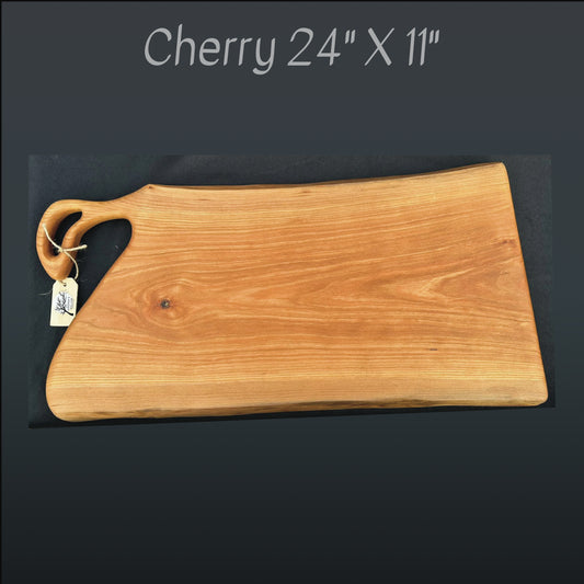 Cut Out Handle Cherry Charcuterie Board