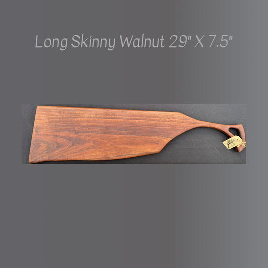 Long Skinny Walnut Charcuterie Board